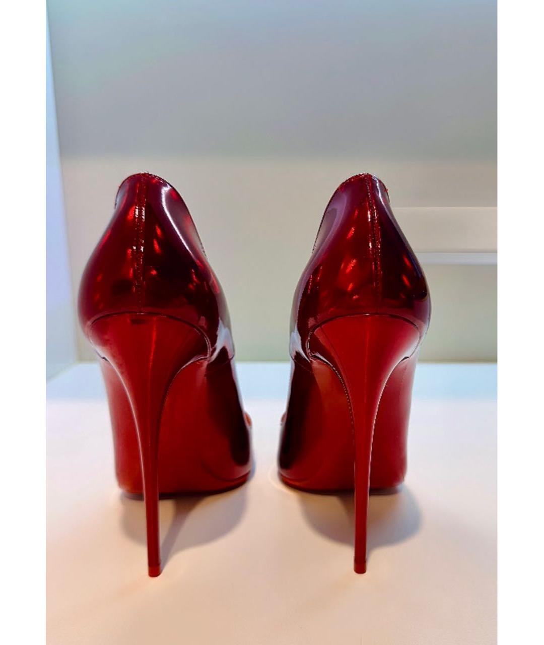 CHRISTIAN LOUBOUTIN Красные туфли из лакированной кожи, фото 4