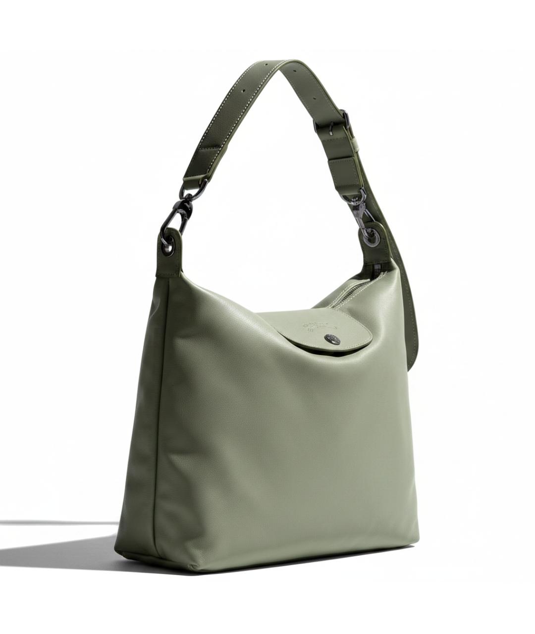 LONGCHAMP Салатовая кожаная сумка через плечо, фото 2