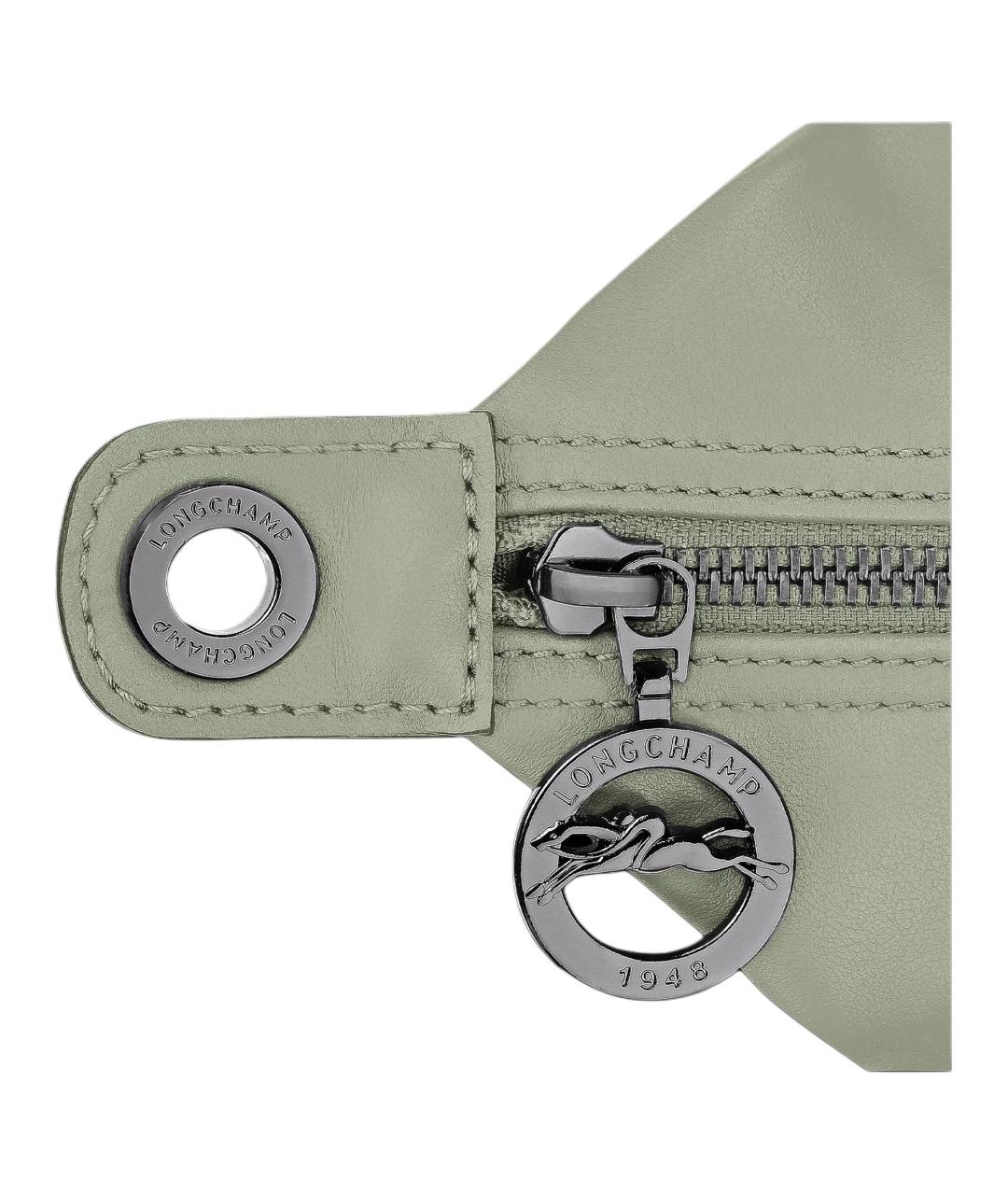 LONGCHAMP Салатовая кожаная сумка через плечо, фото 5