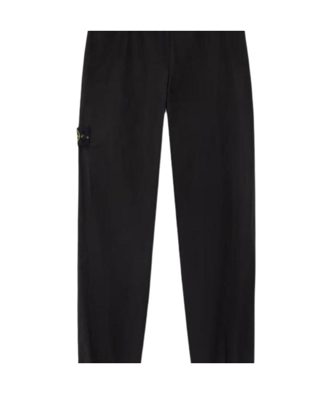 STONE ISLAND Черные повседневные брюки, фото 5