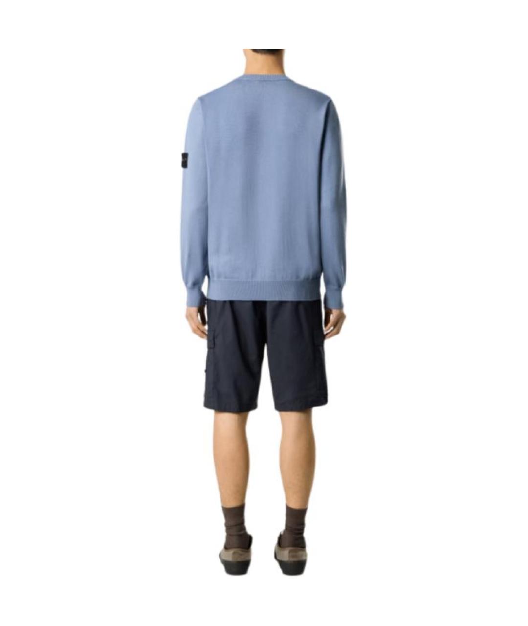 STONE ISLAND Синий джемпер / свитер, фото 4