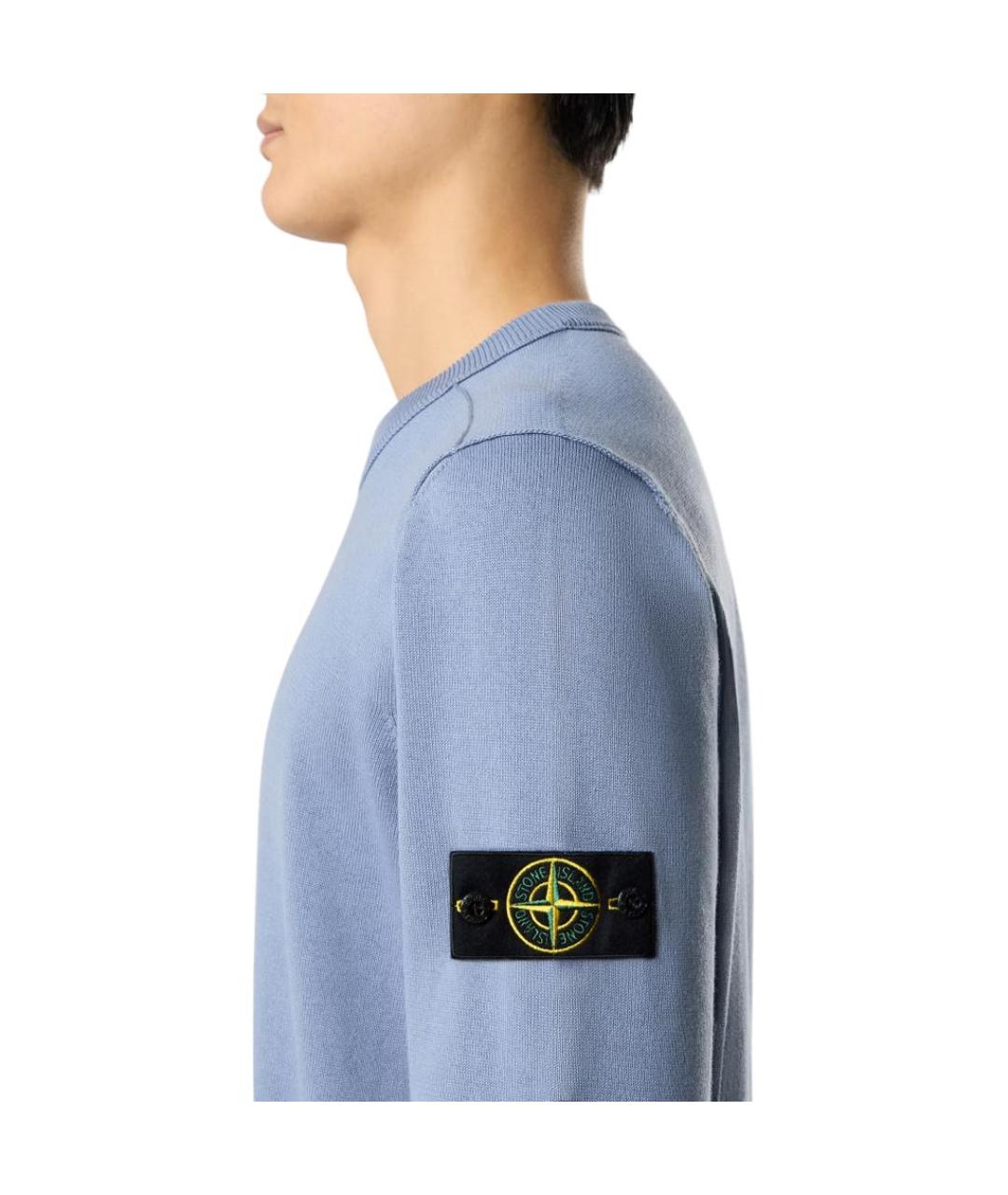 STONE ISLAND Синий джемпер / свитер, фото 5