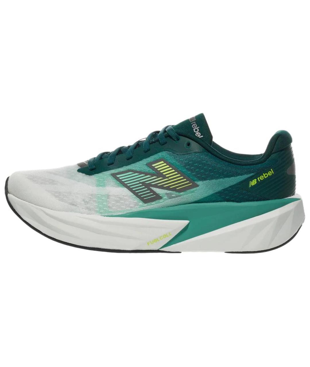 NEW BALANCE Зеленые синтетические низкие кроссовки / кеды, фото 2