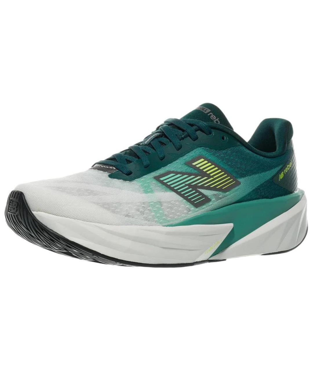 NEW BALANCE Зеленые синтетические низкие кроссовки / кеды, фото 3