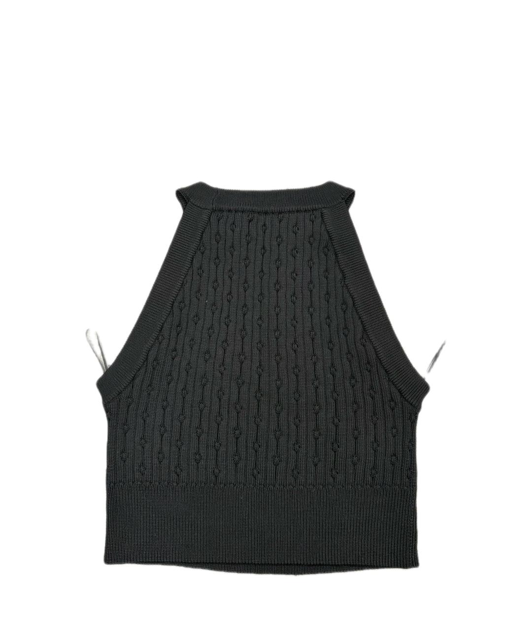 BALMAIN Черная вискозная майка, фото 2