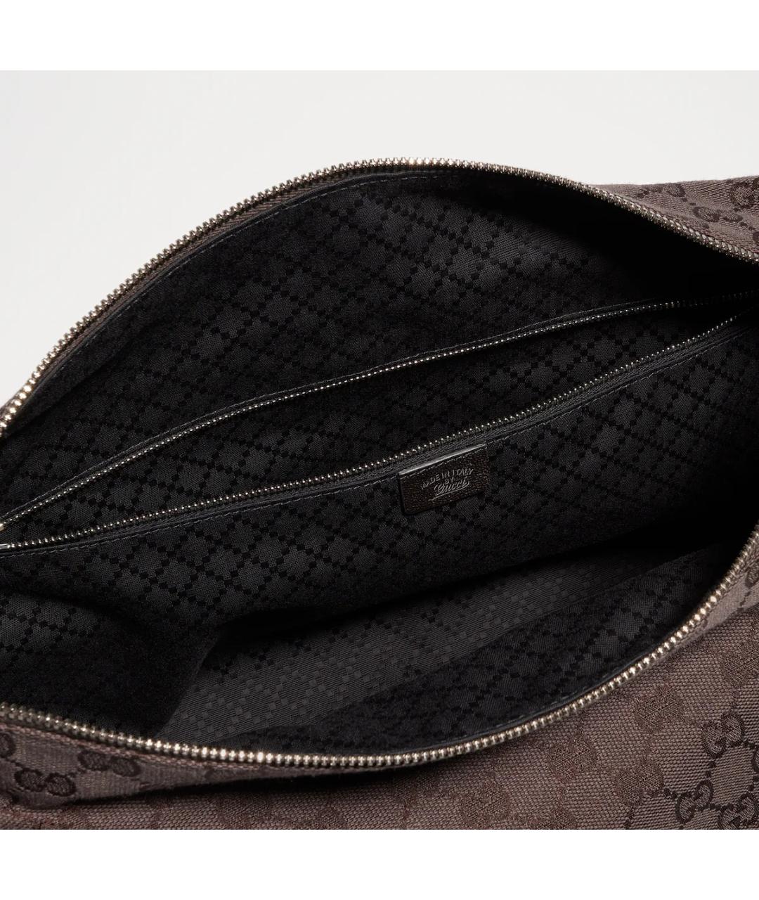 GUCCI Коричневая тканевая сумка на плечо, фото 4