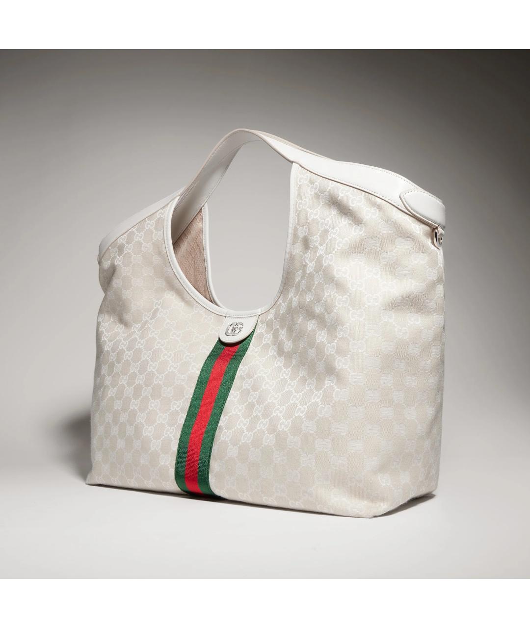 GUCCI Белая сумка тоут, фото 3