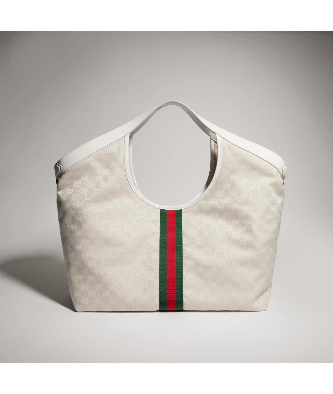 GUCCI Белая сумка тоут, фото 6