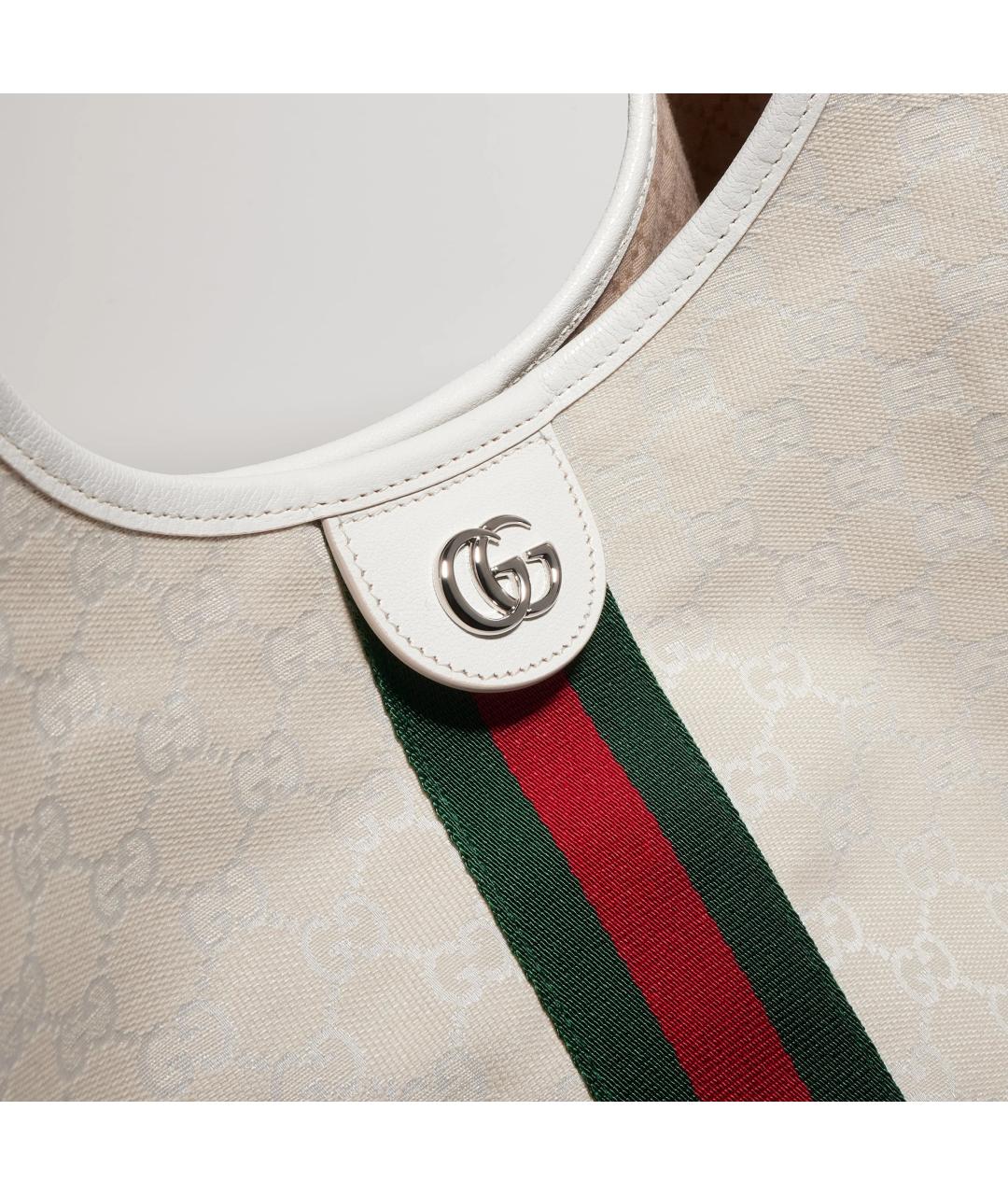 GUCCI Белая сумка тоут, фото 4