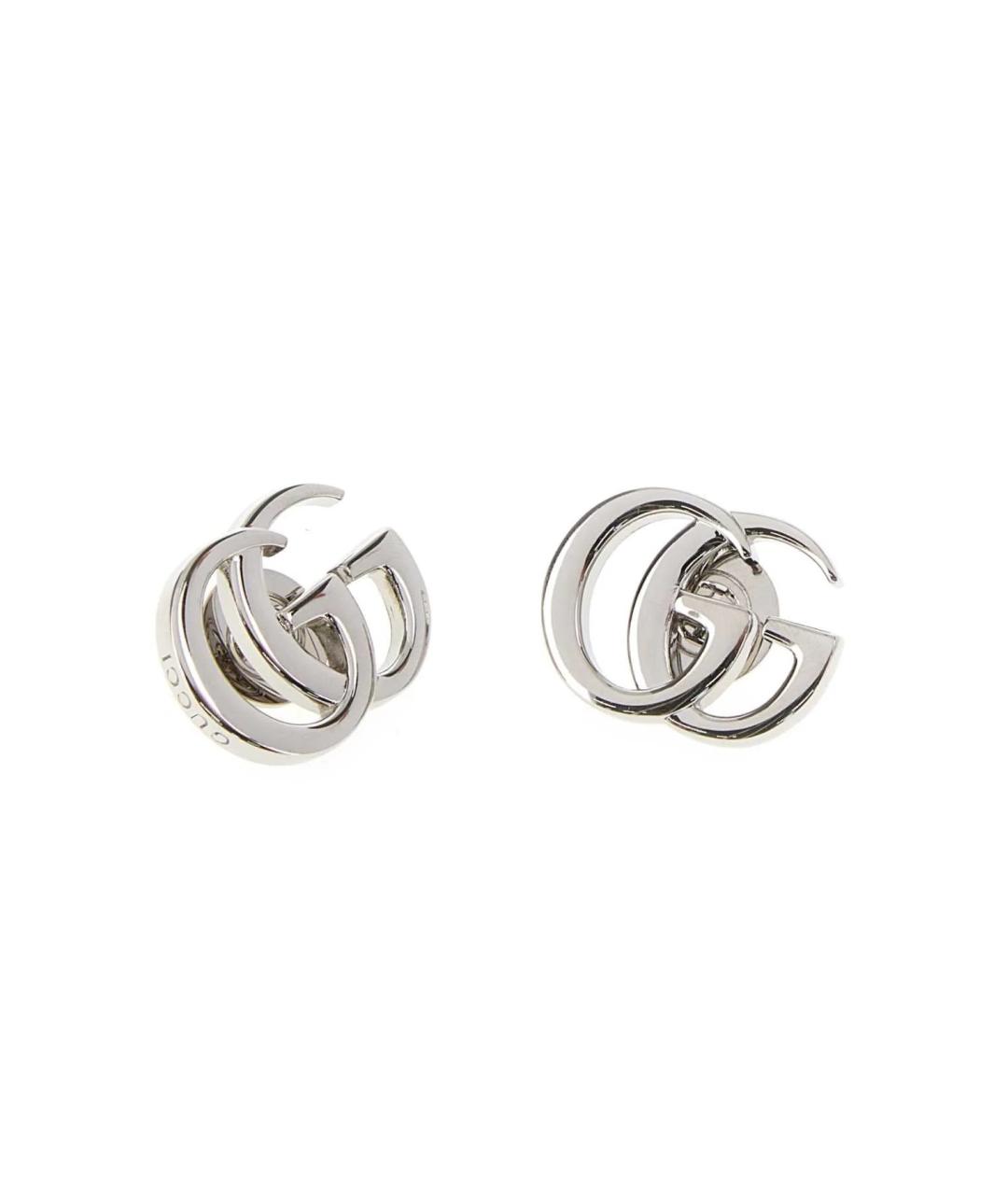 GUCCI Серебряные металлические серьги, фото 2