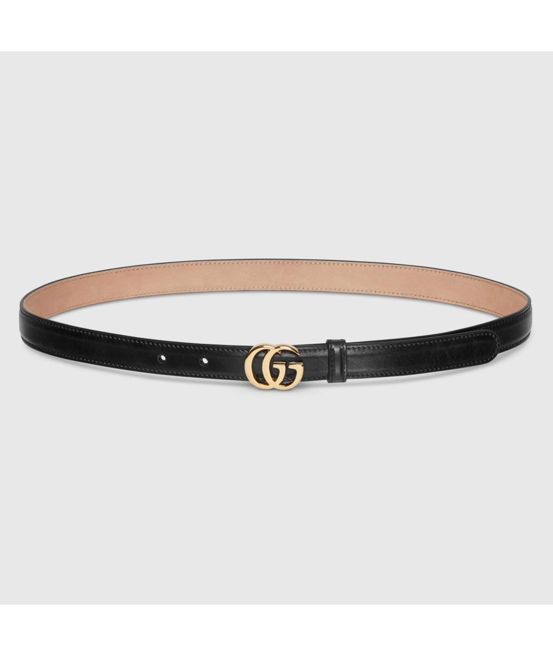 GUCCI Черный кожаный ремень, фото 3