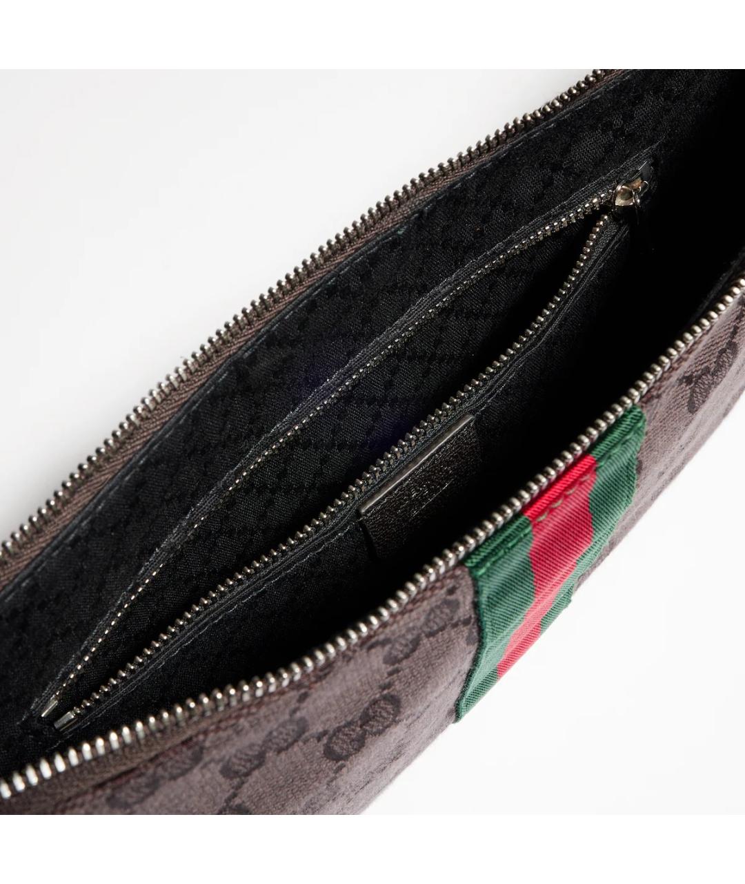 GUCCI Коричневая синтетическая сумка на плечо, фото 4