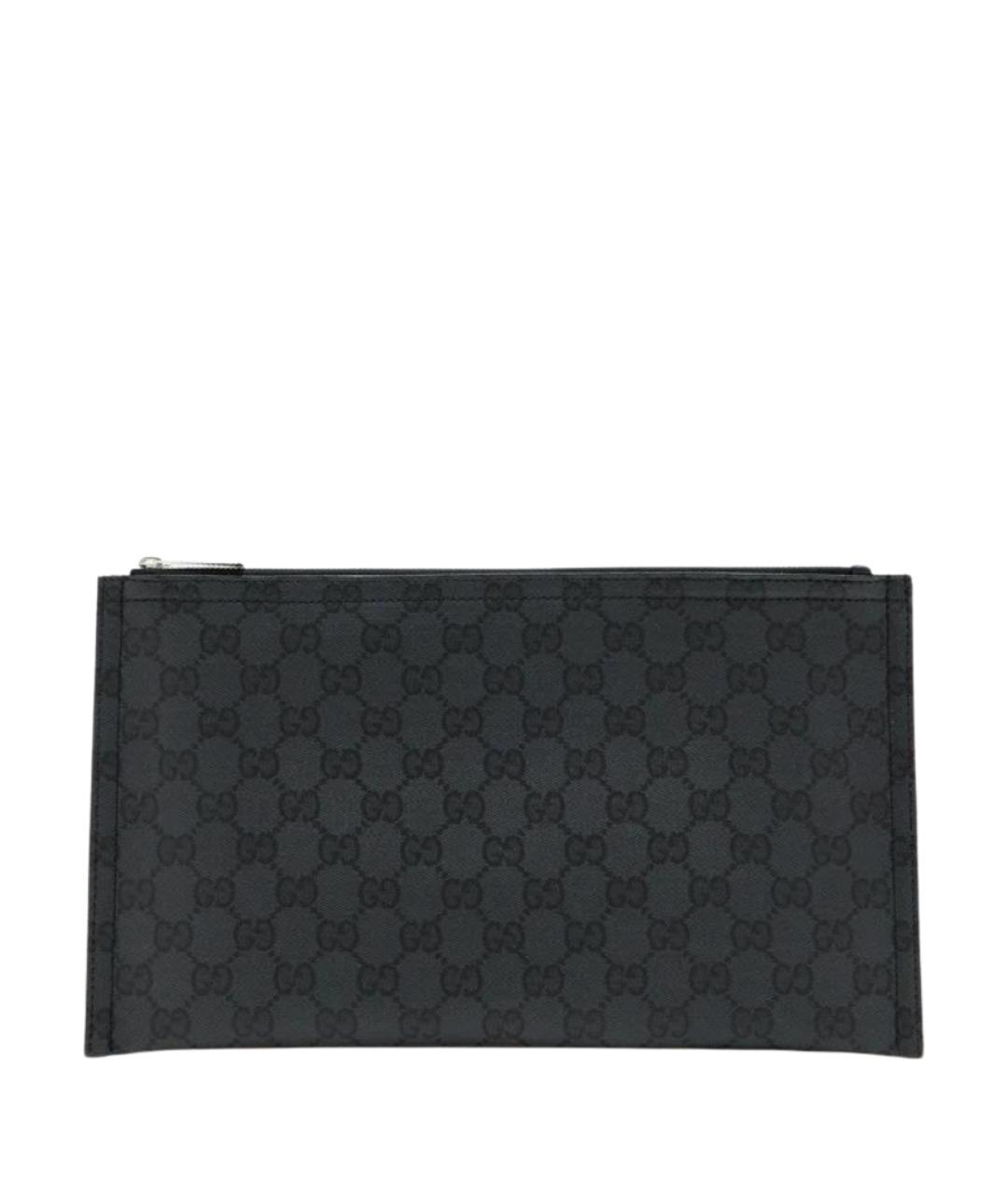 GUCCI Черная хлопковая барсетка, фото 1