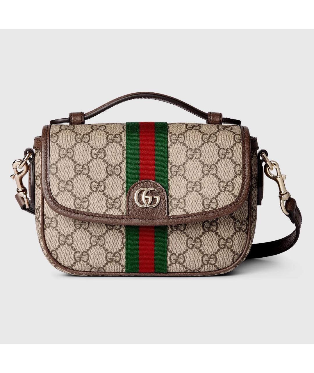 GUCCI Бежевая сумка с короткими ручками, фото 8