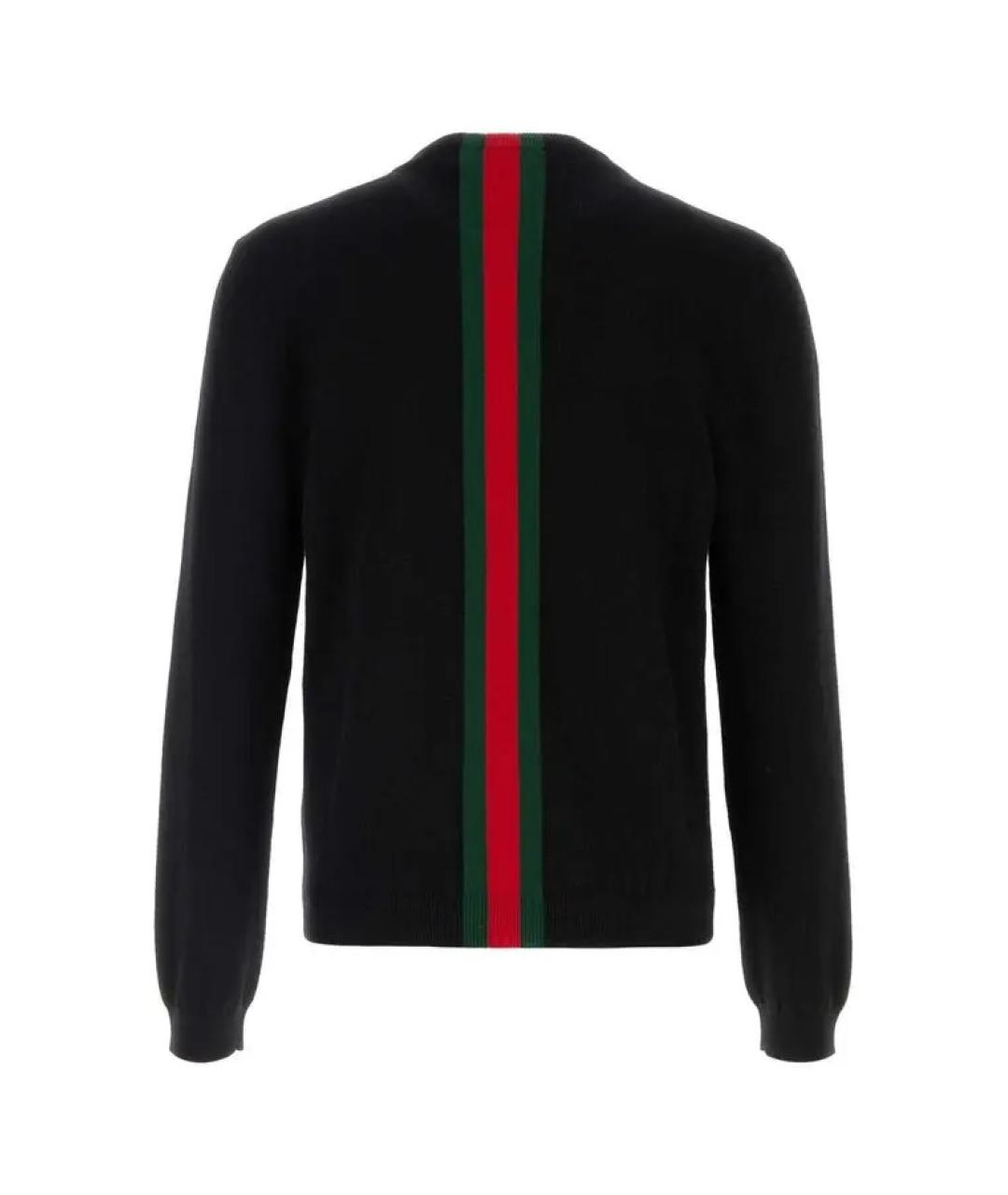 GUCCI Черный кашемировый джемпер / свитер, фото 2