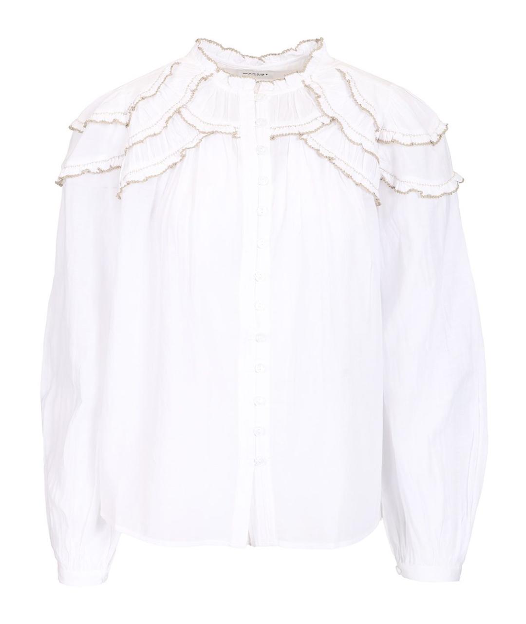 ISABEL MARANT ETOILE Белая хлопковая блузы, фото 1