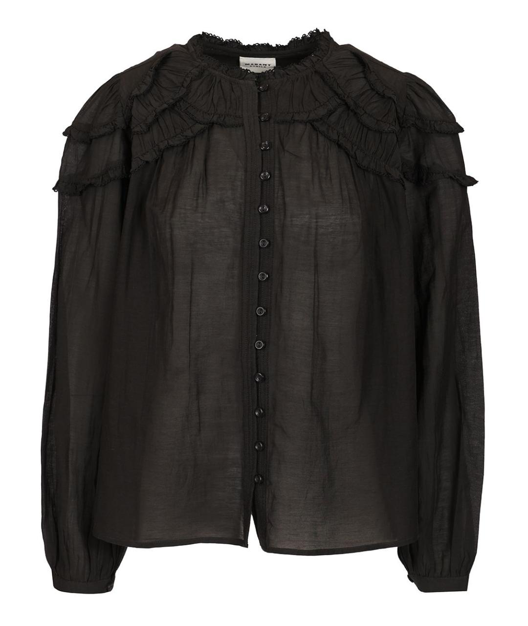 ISABEL MARANT ETOILE Черная хлопковая рубашка, фото 1