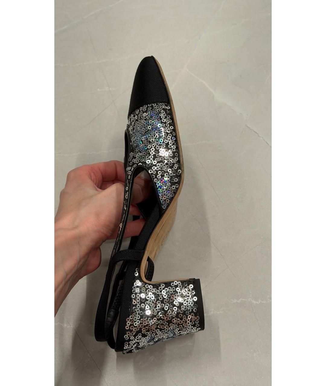 CHANEL Черные туфли, фото 5