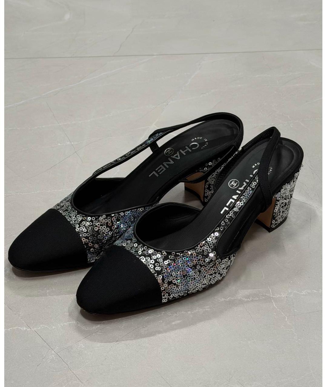 CHANEL Черные туфли, фото 3