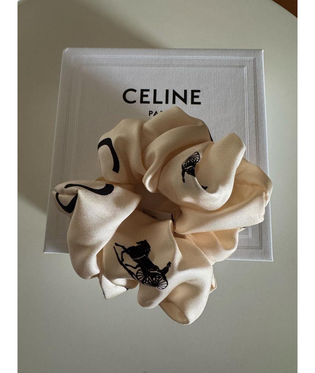 CELINE Бежевая резинка, фото 4