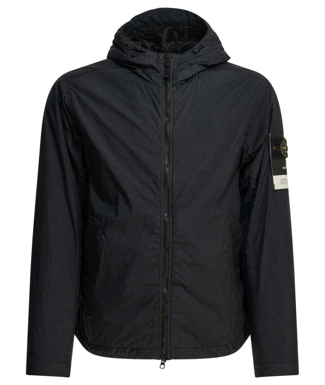 STONE ISLAND Темно-синяя полиамидовая куртка, фото 1