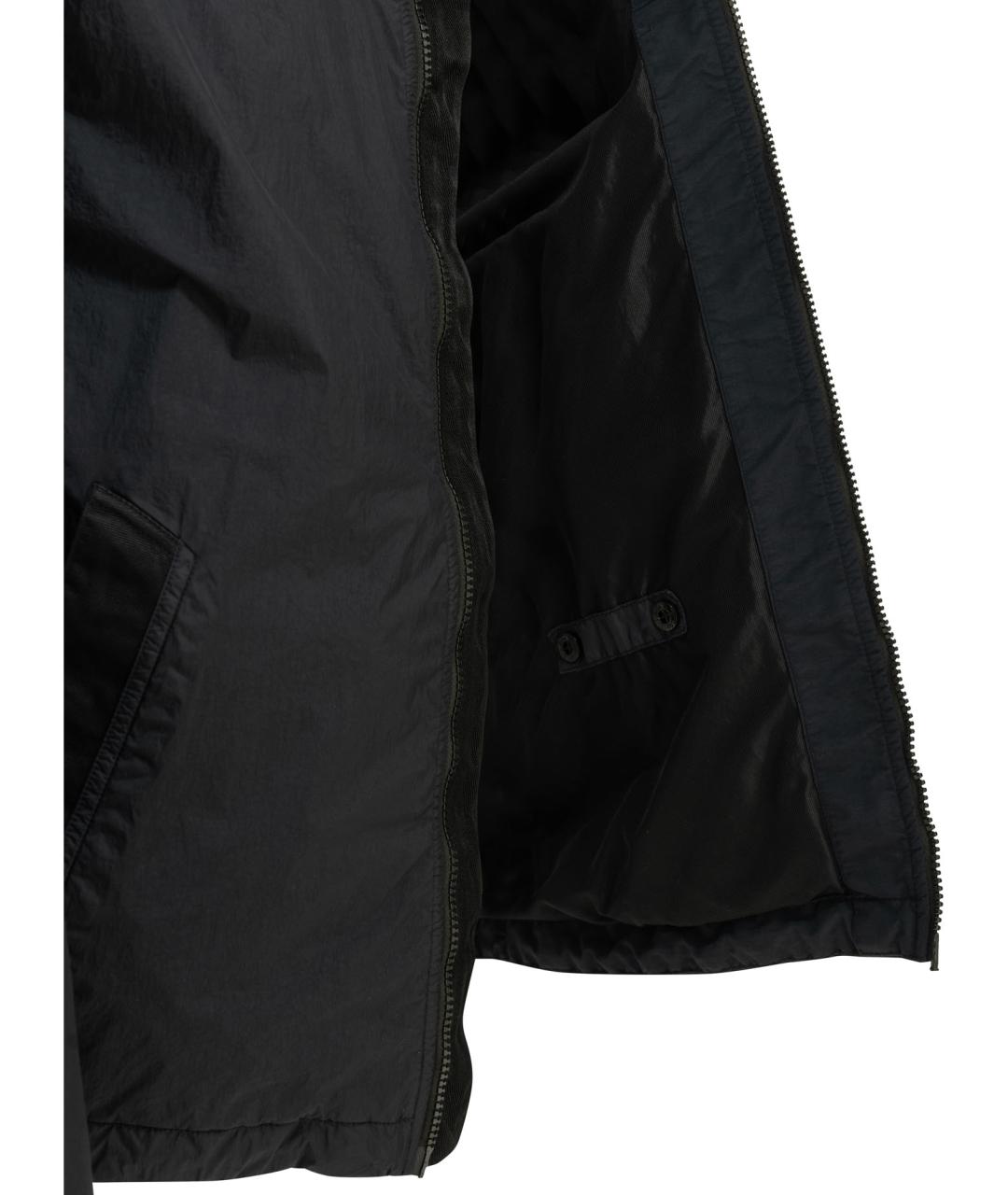 STONE ISLAND Темно-синяя полиамидовая куртка, фото 4
