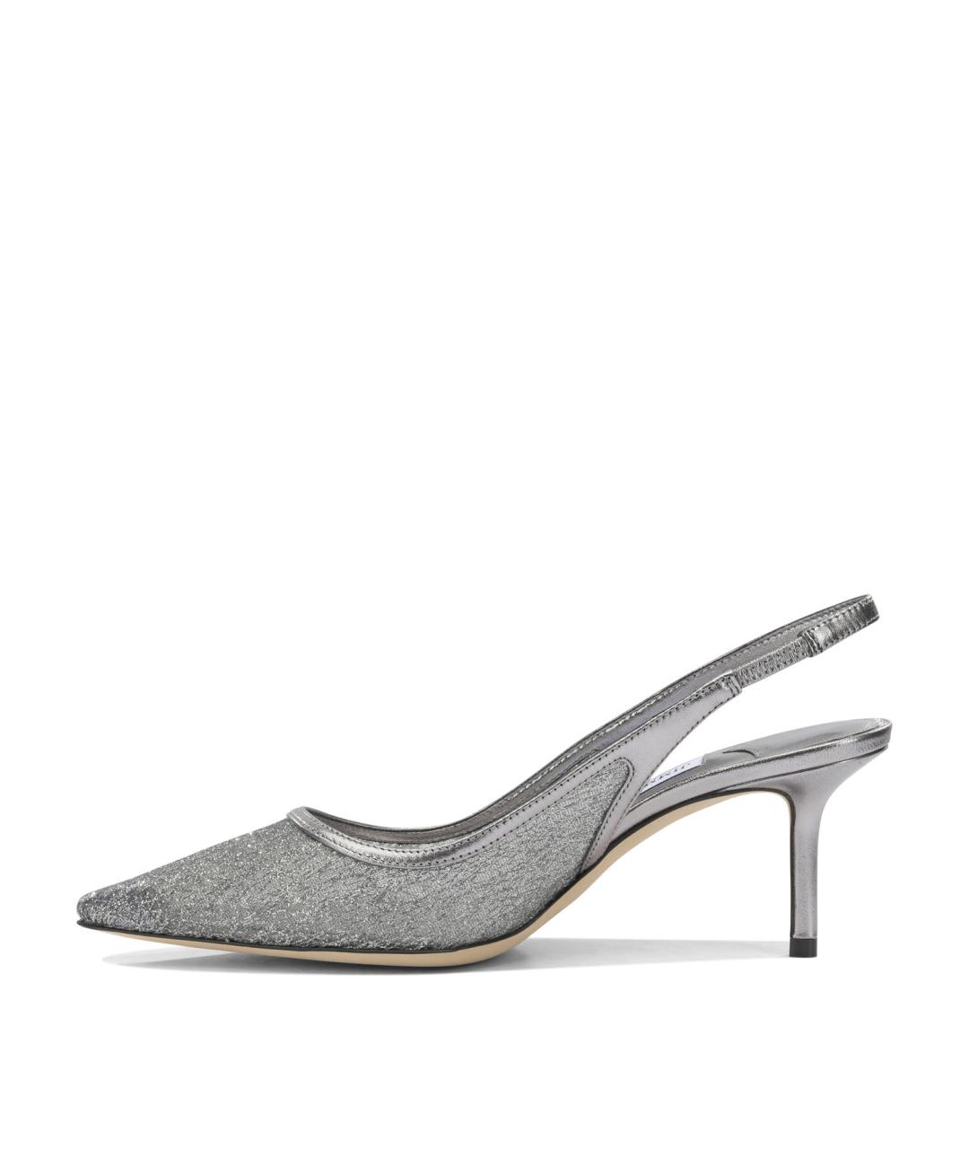 JIMMY CHOO Серые текстильные туфли, фото 3