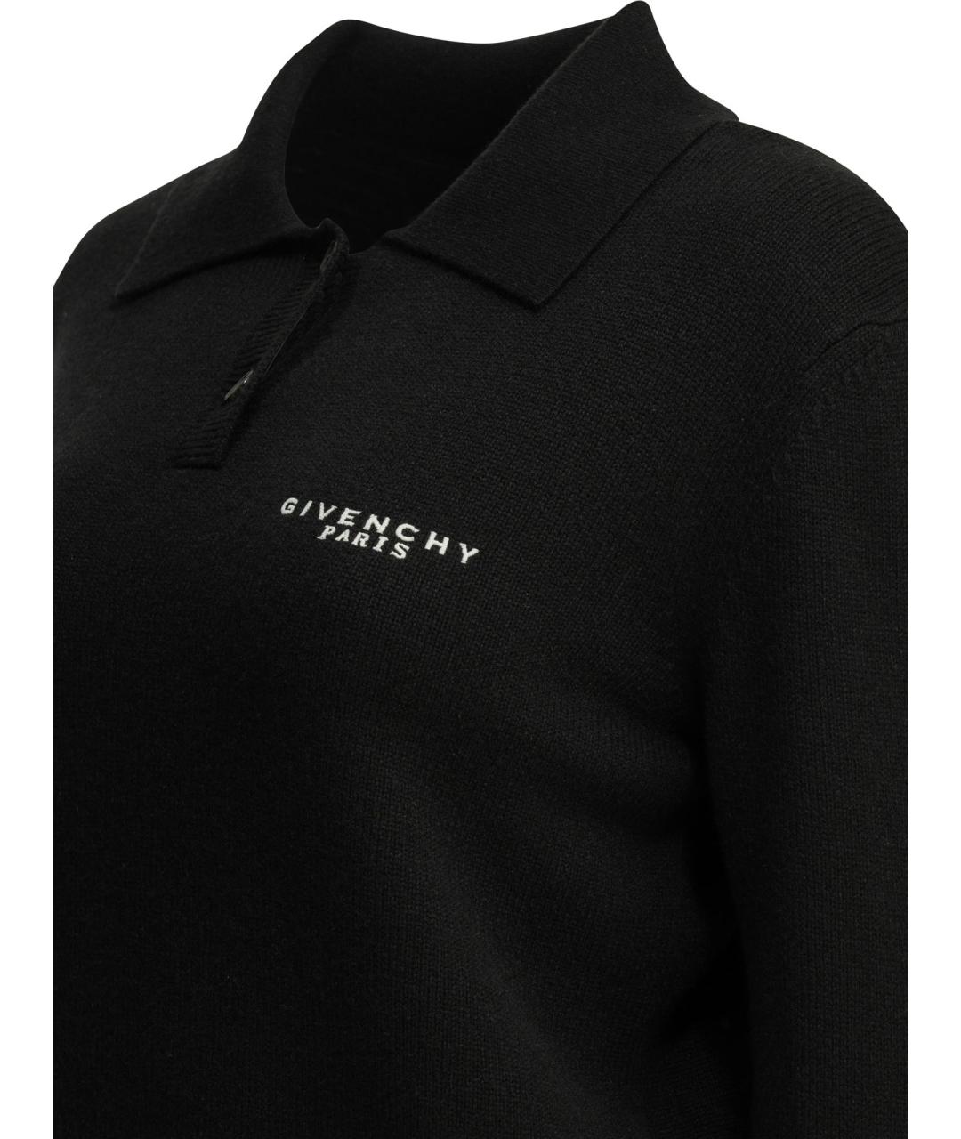 GIVENCHY Черный шерстяной джемпер / свитер, фото 4