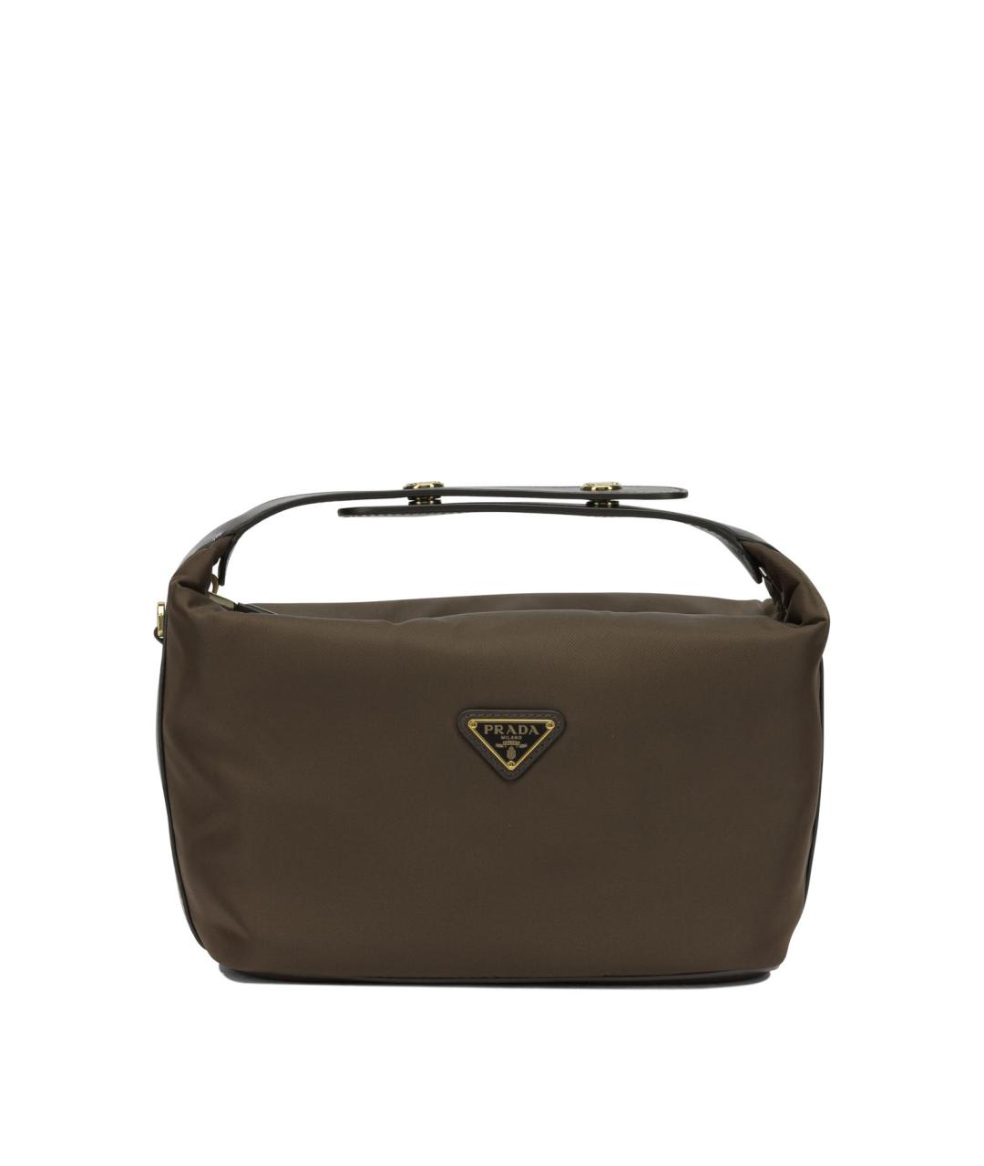 PRADA Коричневая тканевая сумка через плечо, фото 1