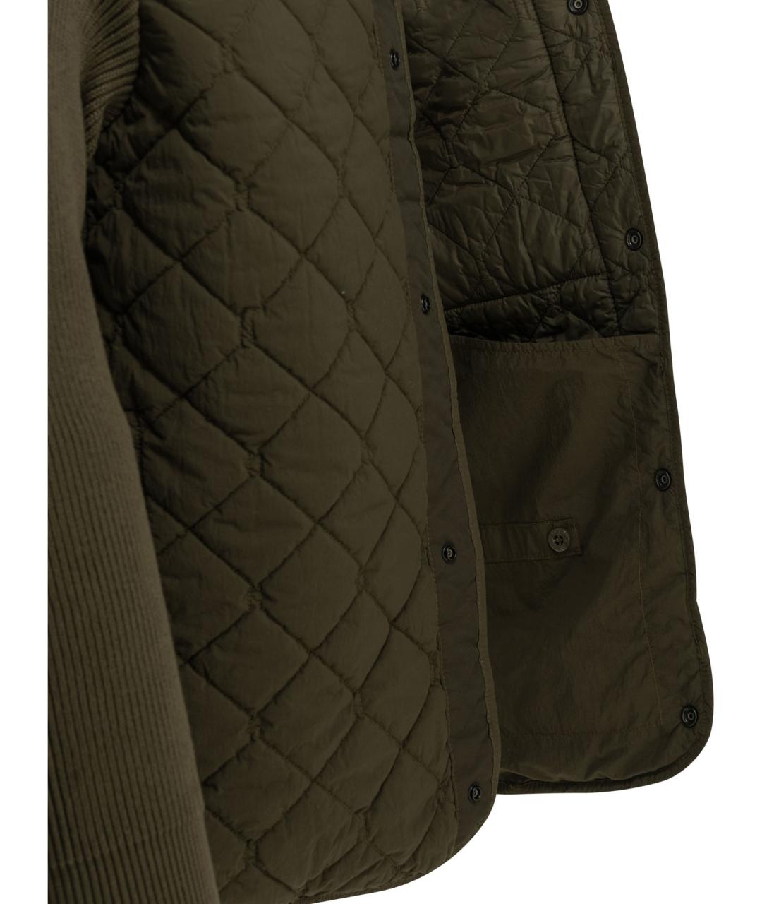 STONE ISLAND Зеленая полиамидовая куртка, фото 4