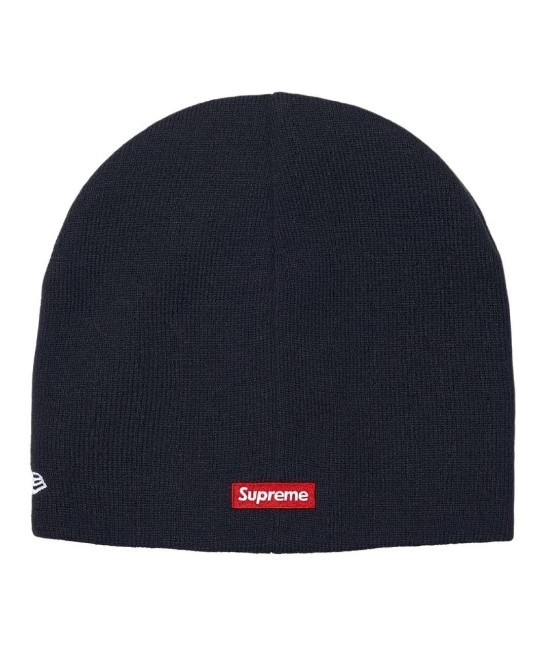 SUPREME Черная шапка, фото 4