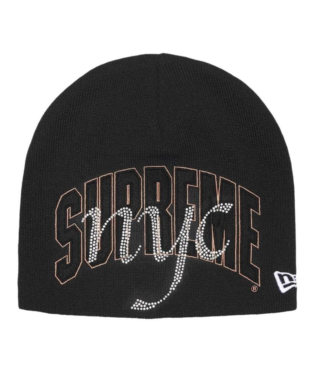 SUPREME Черная шапка, фото 1