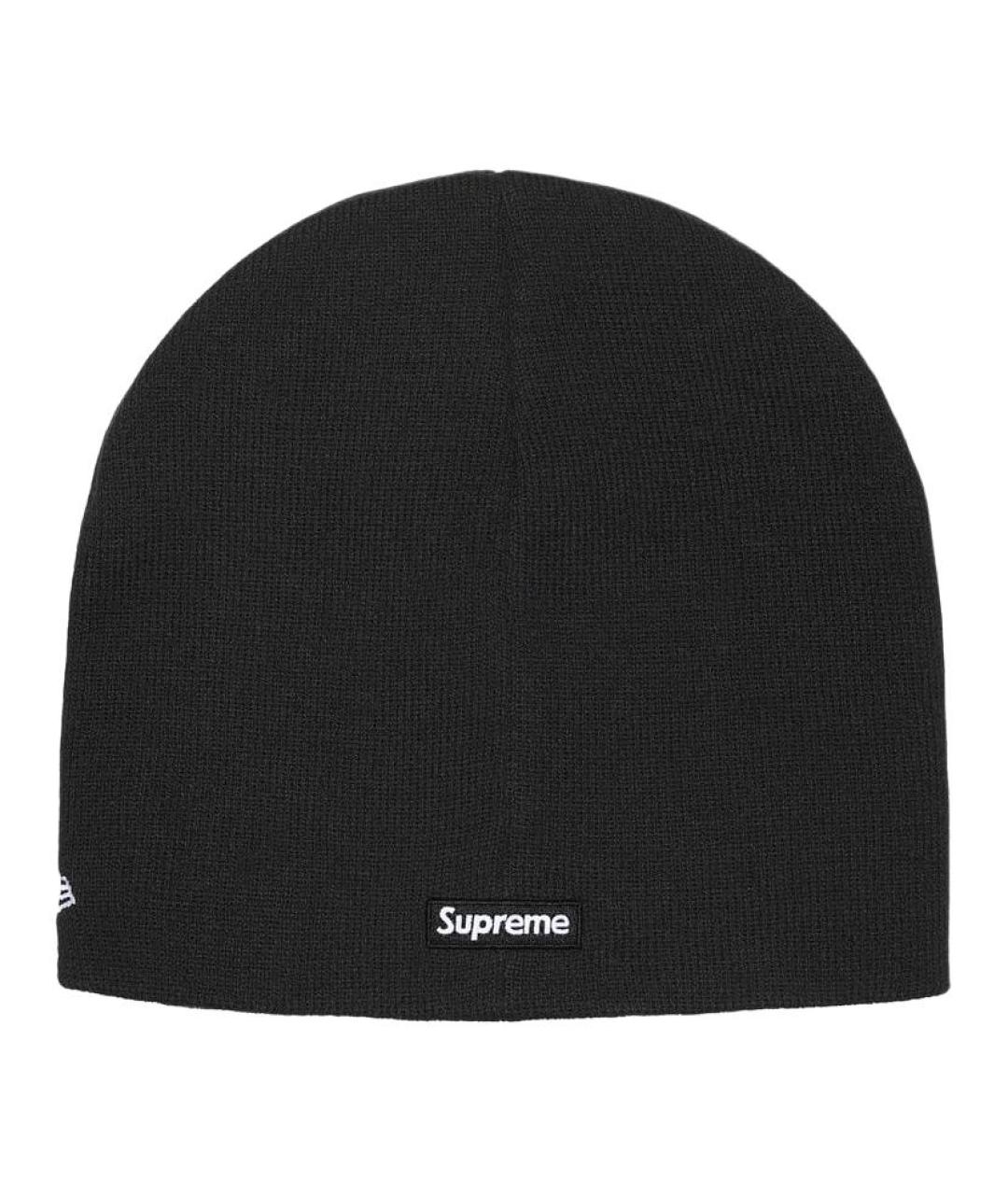SUPREME Черная шапка, фото 2