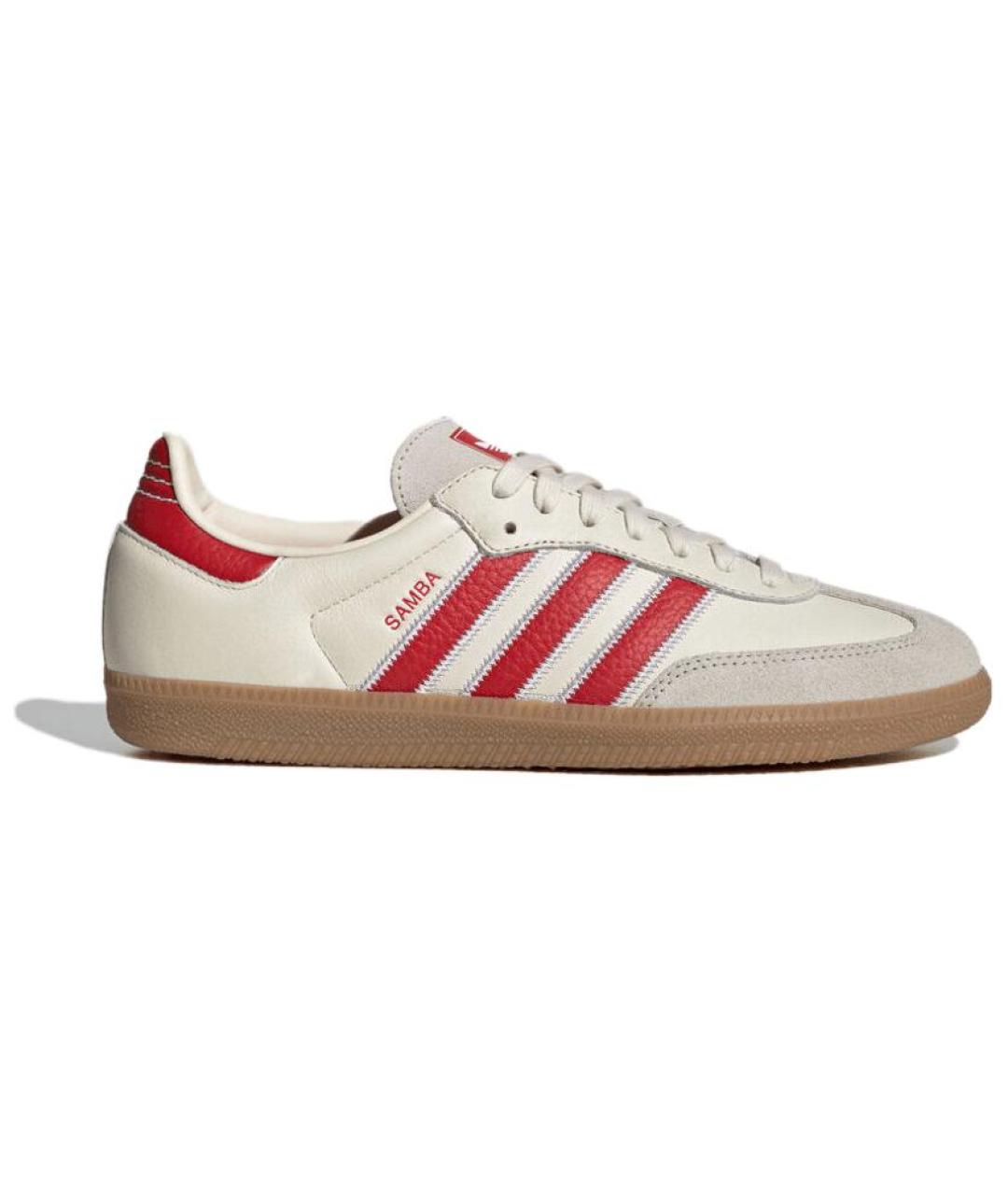 ADIDAS Бежевые кожаные кеды, фото 7