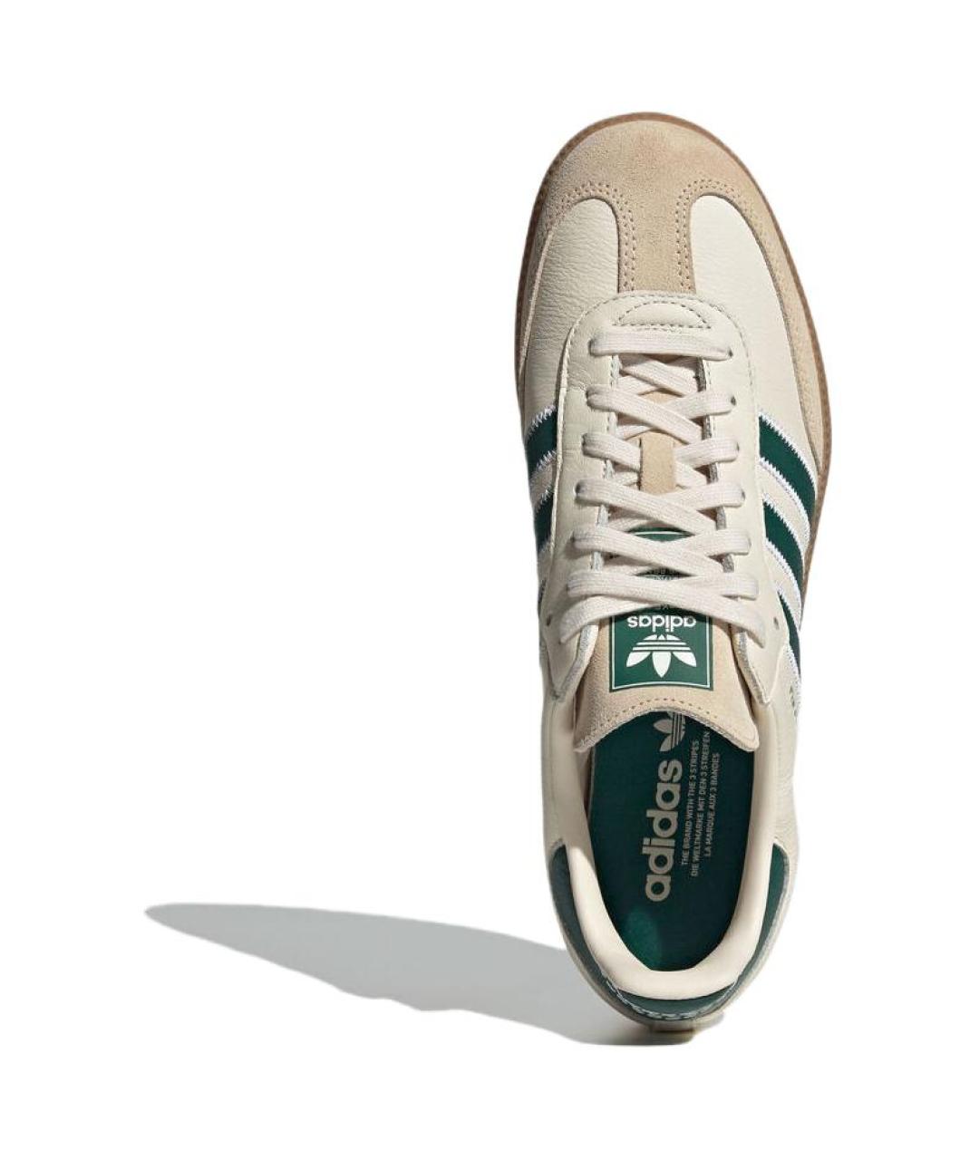 ADIDAS Бежевые кожаные кеды, фото 3
