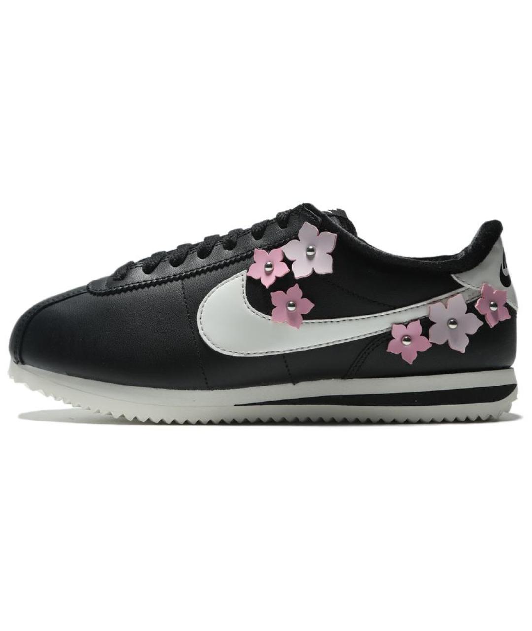 NIKE Черные кожаные кроссовки, фото 5