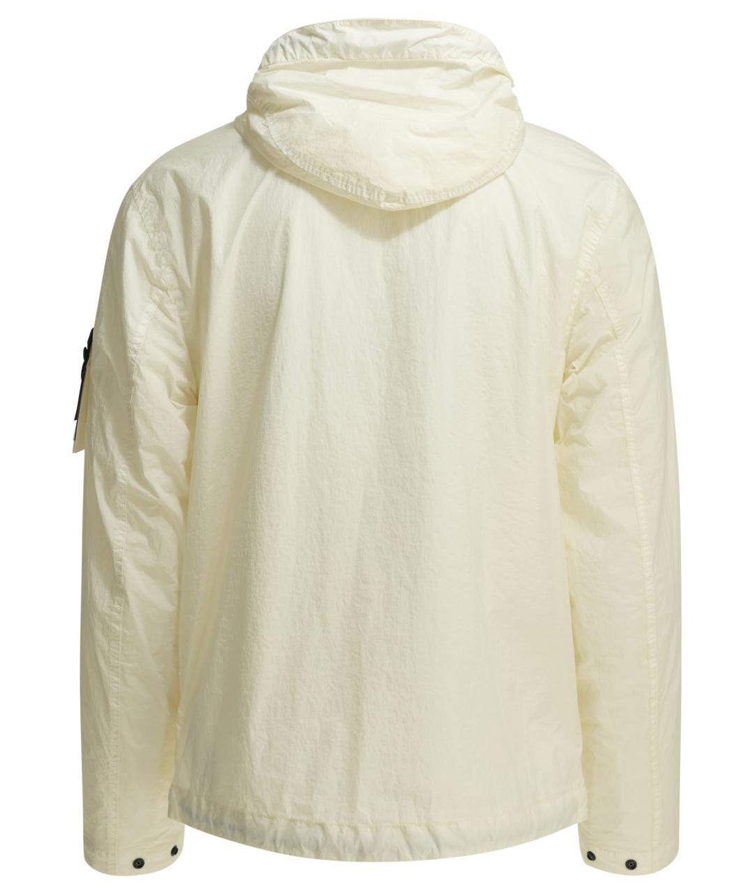 STONE ISLAND Белая полиамидовая куртка, фото 2