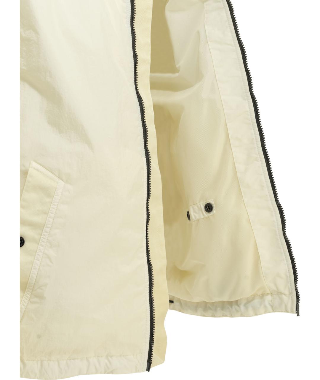 STONE ISLAND Белая полиамидовая куртка, фото 4