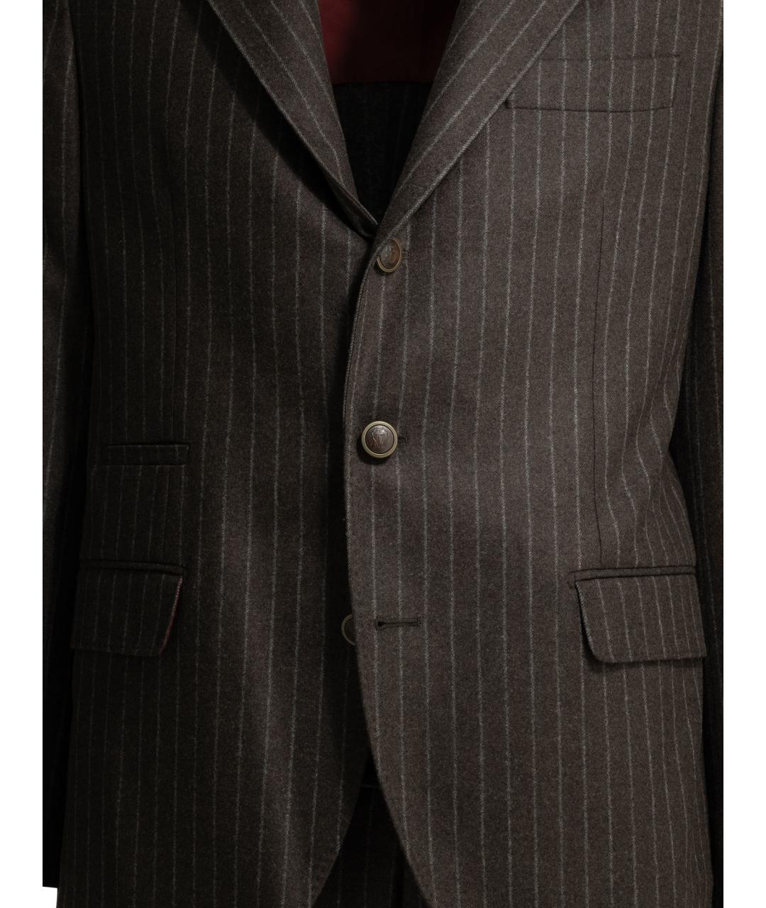 BRUNELLO CUCINELLI Коричневый повседневный костюм, фото 3
