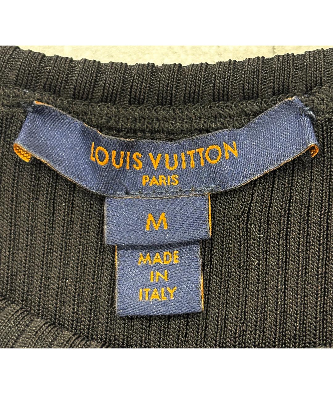 LOUIS VUITTON Черное вискозное платье, фото 3