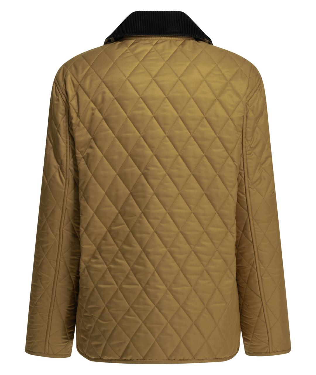 BURBERRY Бежевая полиэстеровая куртка, фото 2