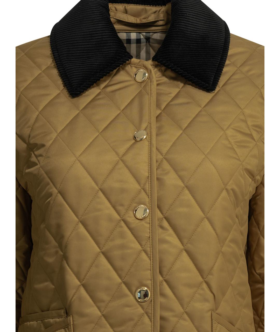 BURBERRY Бежевая полиэстеровая куртка, фото 3