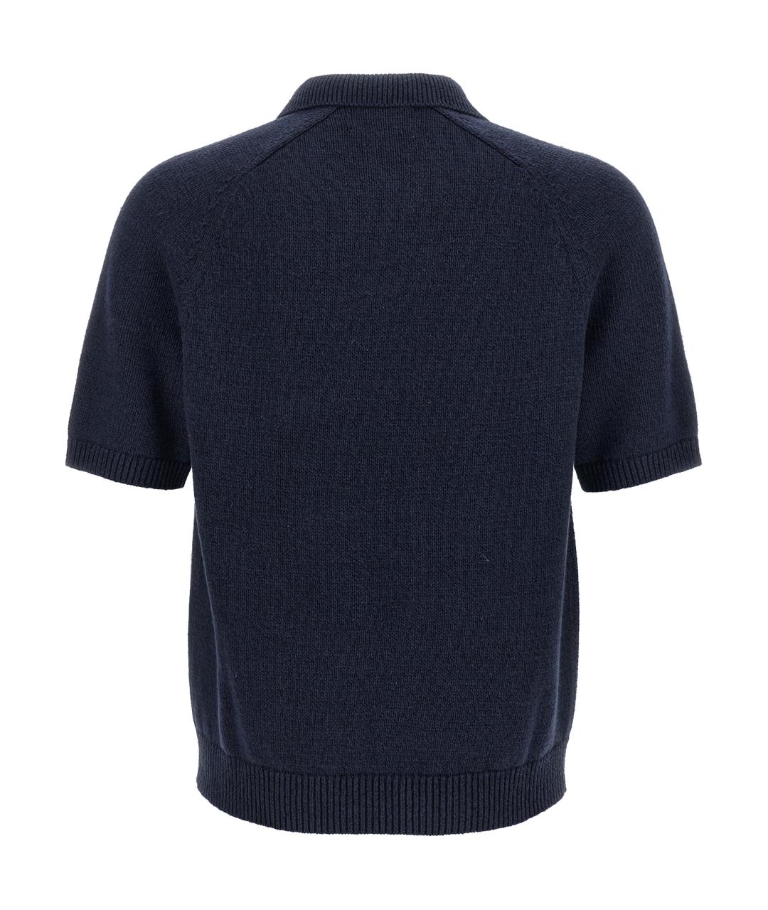 POLO RALPH LAUREN Темно-синий хлопковый джемпер / свитер, фото 2
