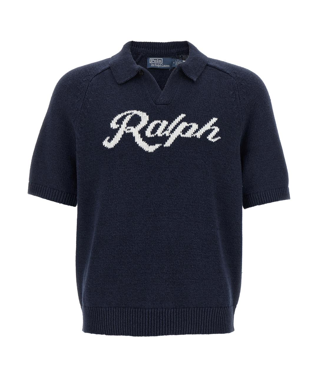 POLO RALPH LAUREN Темно-синий хлопковый джемпер / свитер, фото 1