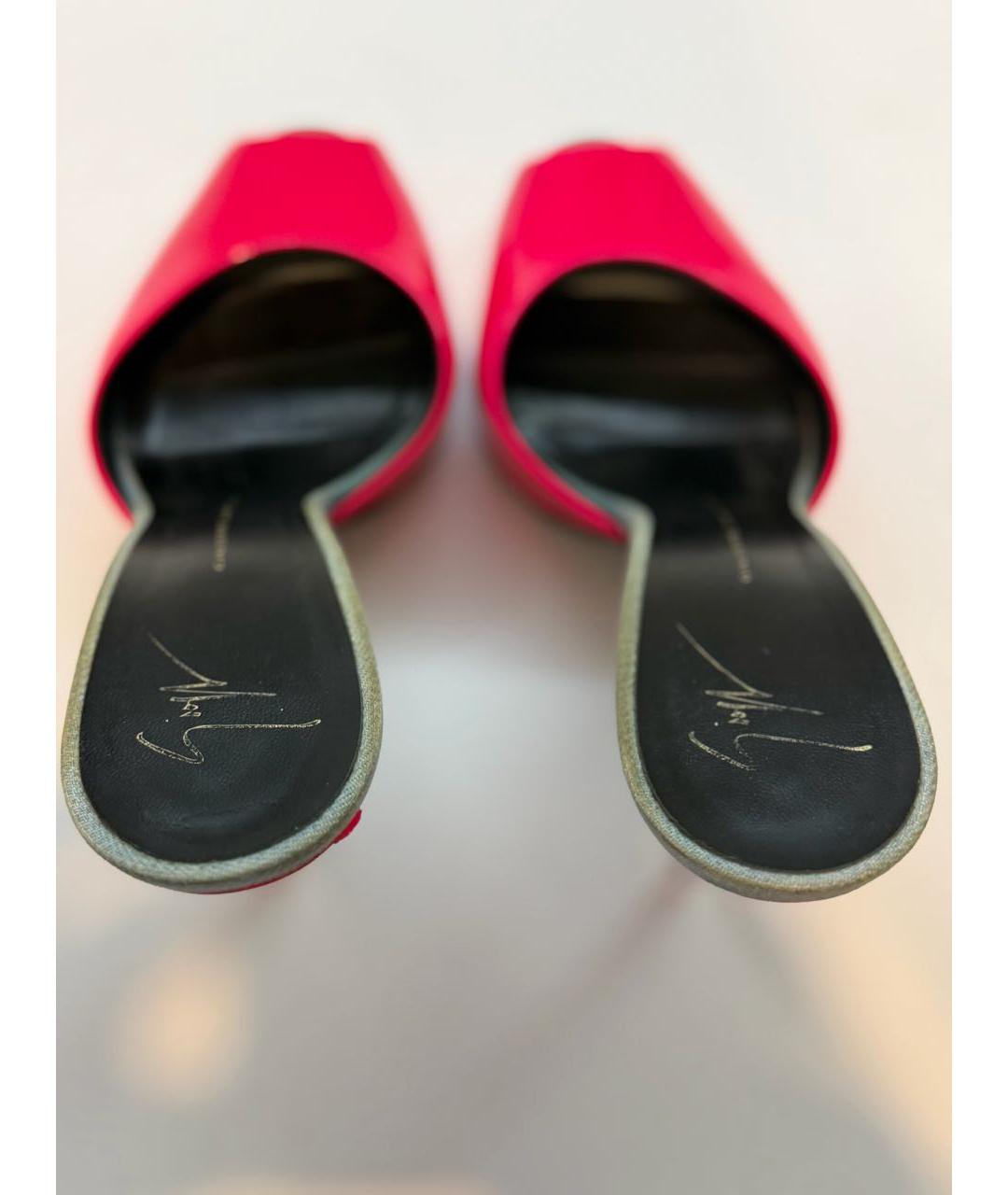 GIUSEPPE ZANOTTI DESIGN Розовые мюли из лакированной кожи, фото 2