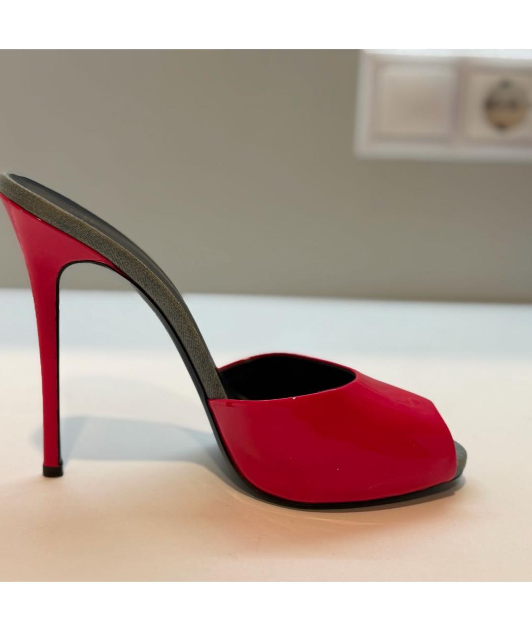 GIUSEPPE ZANOTTI DESIGN Розовые мюли из лакированной кожи, фото 5