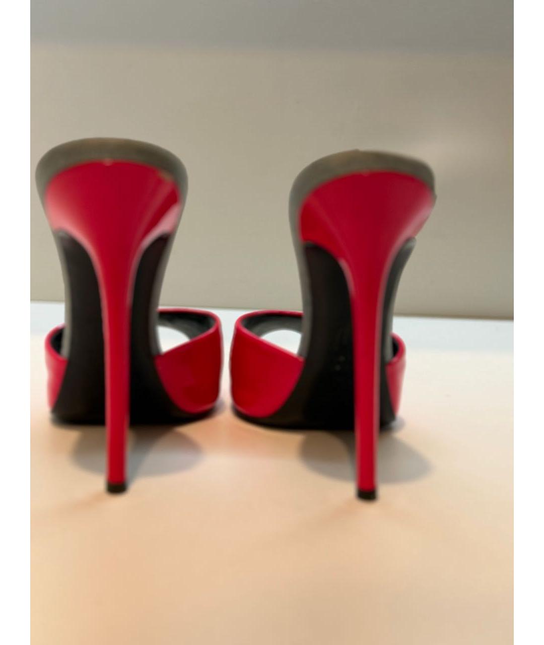 GIUSEPPE ZANOTTI DESIGN Розовые мюли из лакированной кожи, фото 3