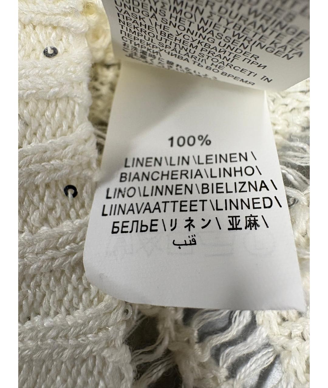 BRUNELLO CUCINELLI Белая льняная майка, фото 5