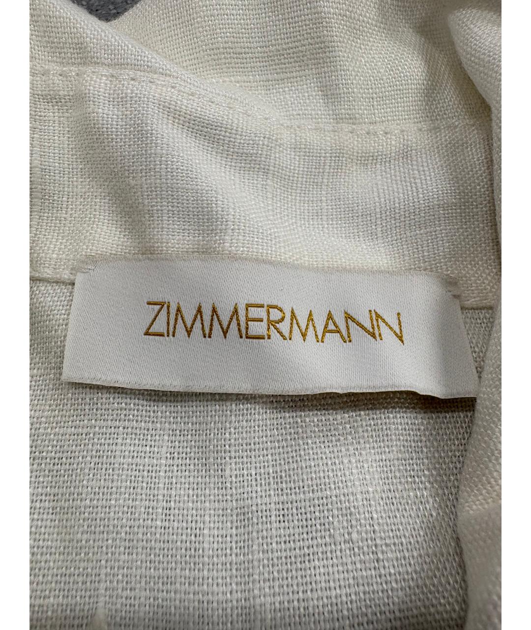 ZIMMERMANN Бежевый хлопковый комбинезон, фото 5