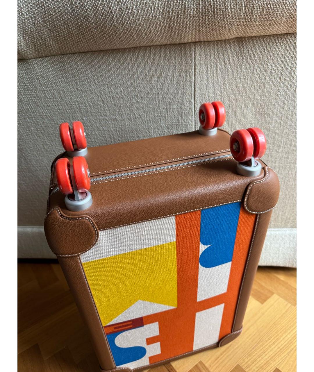 HERMES Оранжевый чемодан, фото 7